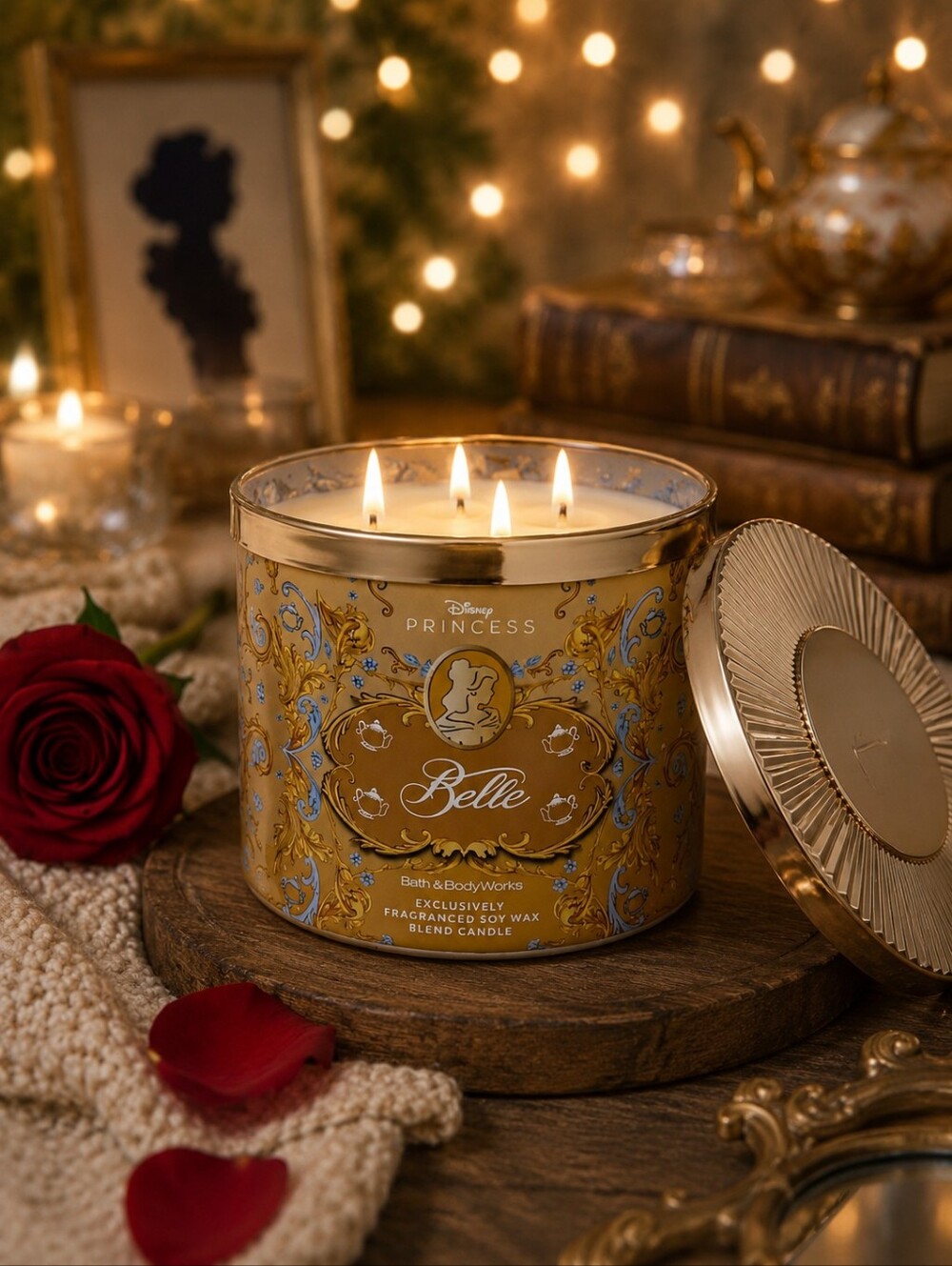 ✨ Disney Princess Belle 3-Wick Candle – Bath & Body Works ✨